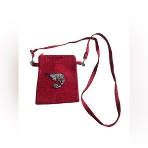 Jackson Chameleon Crossbody Bag Red Polka Dot Embroidered Bag
